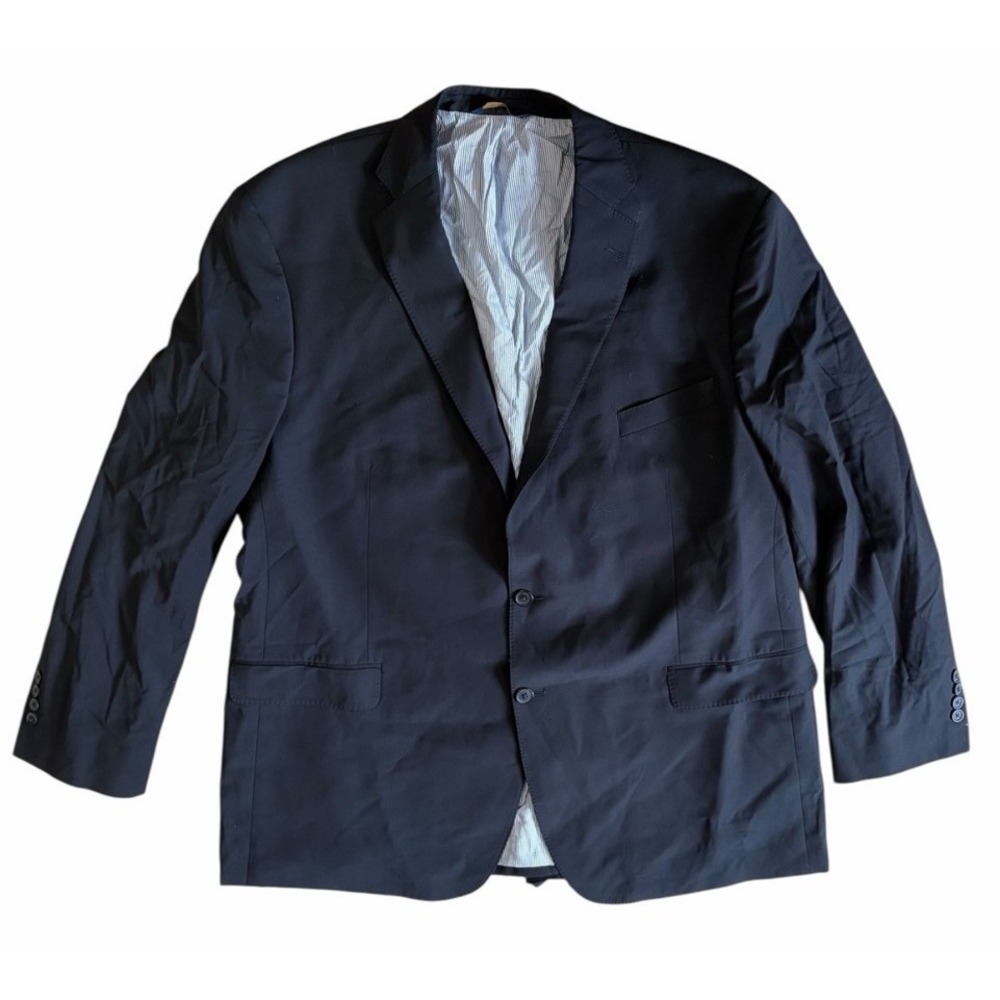 Brooks Brothers Explorer Madison Fit Black Stretch Wool Blazer‎ Coat Jacket 50 L